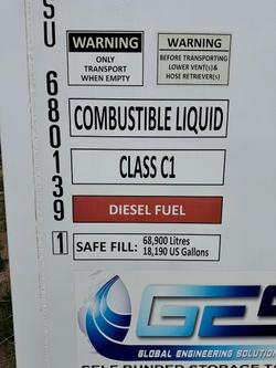 2020 GES TOS-68
Self Bunded Diesel Fuel Tank