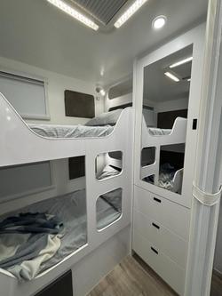 2025 Wonderland RV Adventus Rear Bunk Layout