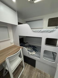 2025 Wonderland RV Adventus Rear Bunk Layout