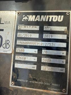 2019 Manitou S3
Forklift