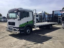 2013 MAN Tgm 15.290 16000Kg Gvm 7,5 Mt Tray Bifold Ramps $85000+Gst MAN TGM 15 290 SLEEPER WHITE