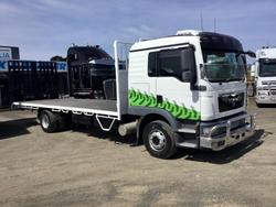 2013 MAN Tgm 15.290 16000Kg Gvm 7,5 Mt Tray Bifold Ramps $85000+Gst MAN TGM 15 290 SLEEPER WHITE