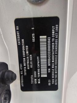 2021 Toyota Hilux SR5 GUN126R 4X4 Dual Range Glacier White