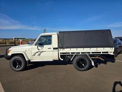 2022 Toyota Landcruiser Military LC70 T/D Single Cab Chassis GXL French Vanilla