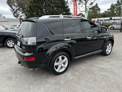2008 Mitsubishi Outlander Platinum Edition ZG MY09 4X4 On Demand Black Mica