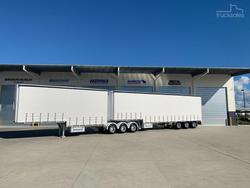 2024 Krueger Drop Deck Mezz Curtainsider B Double