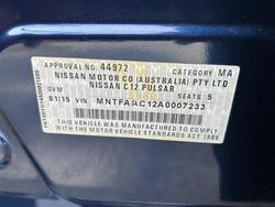 2015 Nissan Pulsar ST C12 Series 2 Deep Sapphire