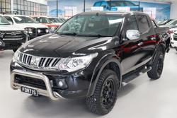 2015 Mitsubishi Triton GLS MQ MY16 4X4 Dual Range Black