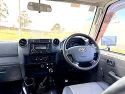 2019 Toyota Landcruiser Workmate VDJ79R 4X4 Dual Range French Vanilla