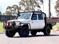 2019 Toyota Landcruiser Workmate VDJ79R 4X4 Dual Range French Vanilla