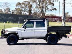 2019 Toyota Landcruiser Workmate VDJ79R 4X4 Dual Range French Vanilla