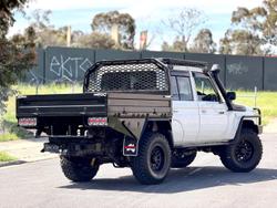 2019 Toyota Landcruiser Workmate VDJ79R 4X4 Dual Range French Vanilla