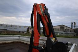 2022 Isuzu N Series NPS75-155 4X4 Dropside Tray with Crane White