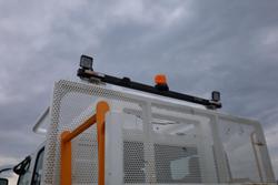 2022 Isuzu N Series NPS 75/45-155 Dropside Tray with Crane White