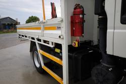 2022 Isuzu N Series NPS 75/45-155 Dropside Tray with Crane White