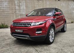 2013 Land Rover Range Rover Evoque TD4 Pure L538 MY13 4X4 Constant Firenze Red