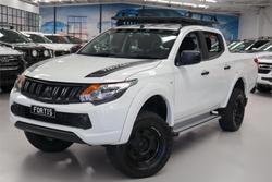 2018 Mitsubishi Triton GLX+ MQ MY18 4X4 Dual Range White