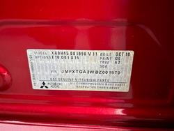 2010 Mitsubishi ASX XA MY11 Rose Red