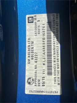 2015 Holden Barina RS