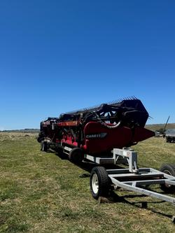 2014 CASE IH 3152 40' Draper Front & Trailer RED