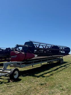 2014 CASE IH 3152 40' Draper Front & Trailer RED