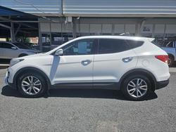 2014 Hyundai Santa Fe Elite DM MY14 4X4 On Demand WHITE