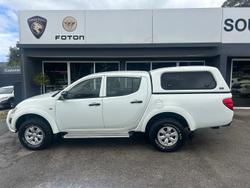 2014 Mitsubishi Triton GLX MN MY15 4X4 Dual Range White
