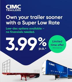 2025 CIMC 45' Drop Deck With Single Ramps