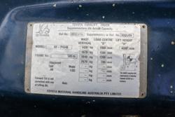 2008 Toyota 4T Forklift Orange