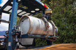 2008 Toyota 4T Forklift Orange