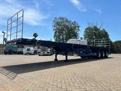 2025 CIMC 45' / 13.7M Flat Top B Trailer, In Brisbane Blue
