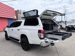 2019 Mitsubishi Triton GLX+ MR MY19 4X4 Dual Range White
