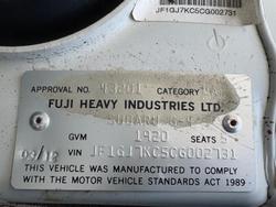 2012 Subaru Impreza 2.0i