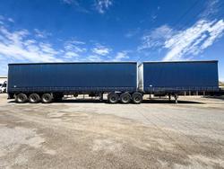 2021 Maxitrans St3 Flat Deck B-Double Curtain Side Combination