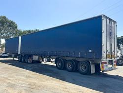 2021 Maxitrans St3 Flat Deck B-Double Curtain Side Combination
