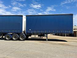 2021 Maxitrans St3 Flat Deck B-Double Curtain Side Combination