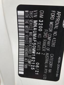 2021 Ford Ranger XL PX MkIII MY21.25 4X4 Dual Range Arctic White