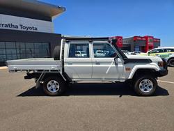 2024 Toyota Landcruiser Military LC70 4.5L Dsl Dual Cab Chassis 5MT WorkMate French Vanilla