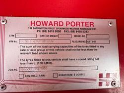 Howard Porter Tri Axle Drop Deck With Bi-Fold Ramps