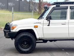 2018 Toyota Landcruiser Workmate VDJ79R 4X4 Dual Range French Vanilla