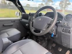 2018 Toyota Landcruiser Workmate VDJ79R 4X4 Dual Range French Vanilla