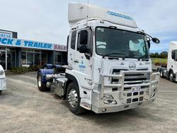 2023 UD Quon 460 Only 32329Klm 1505 Hours Suit New Byer $145500+Gst UD QUON 460 SINGLE DRIVE WHITE