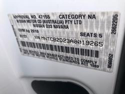 2021 Nissan Navara ST D23 MY21 4x2 Solid White