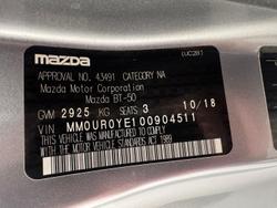 2018 Mazda BT-50 XT UR 4x2 Aluminium