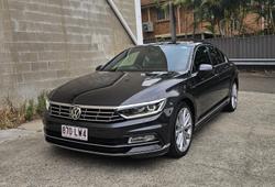 2017 Volkswagen Passat 206TSI R-Line B8 MY18 Four Wheel Drive Manganese Grey
