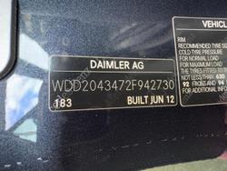 2012 Mercedes-Benz C-Class C250 BlueEFFICIENCY