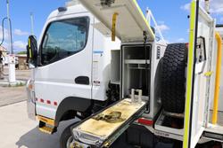 2017 Fuso Canter Fg 4X4 Quik Corp Fire Truck White