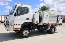 2017 Fuso Canter Fg 4X4 Quik Corp Fire Truck White