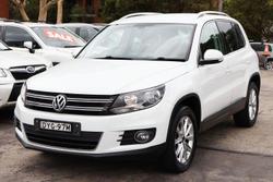 2014 Volkswagen Tiguan 132TSI 5N MY15 Four Wheel Drive Pure White