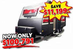 2025 New Age Caravans 20' Big Red Slide-Out Br20 Save $11,199 Was $111,990